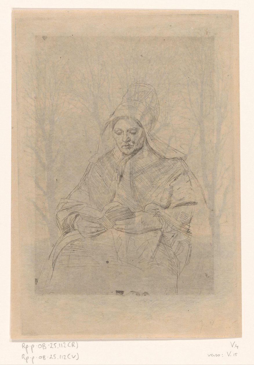Paysanne lisant - Jan Veth