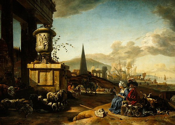 Port maritime italien - Jan Baptist Weenix