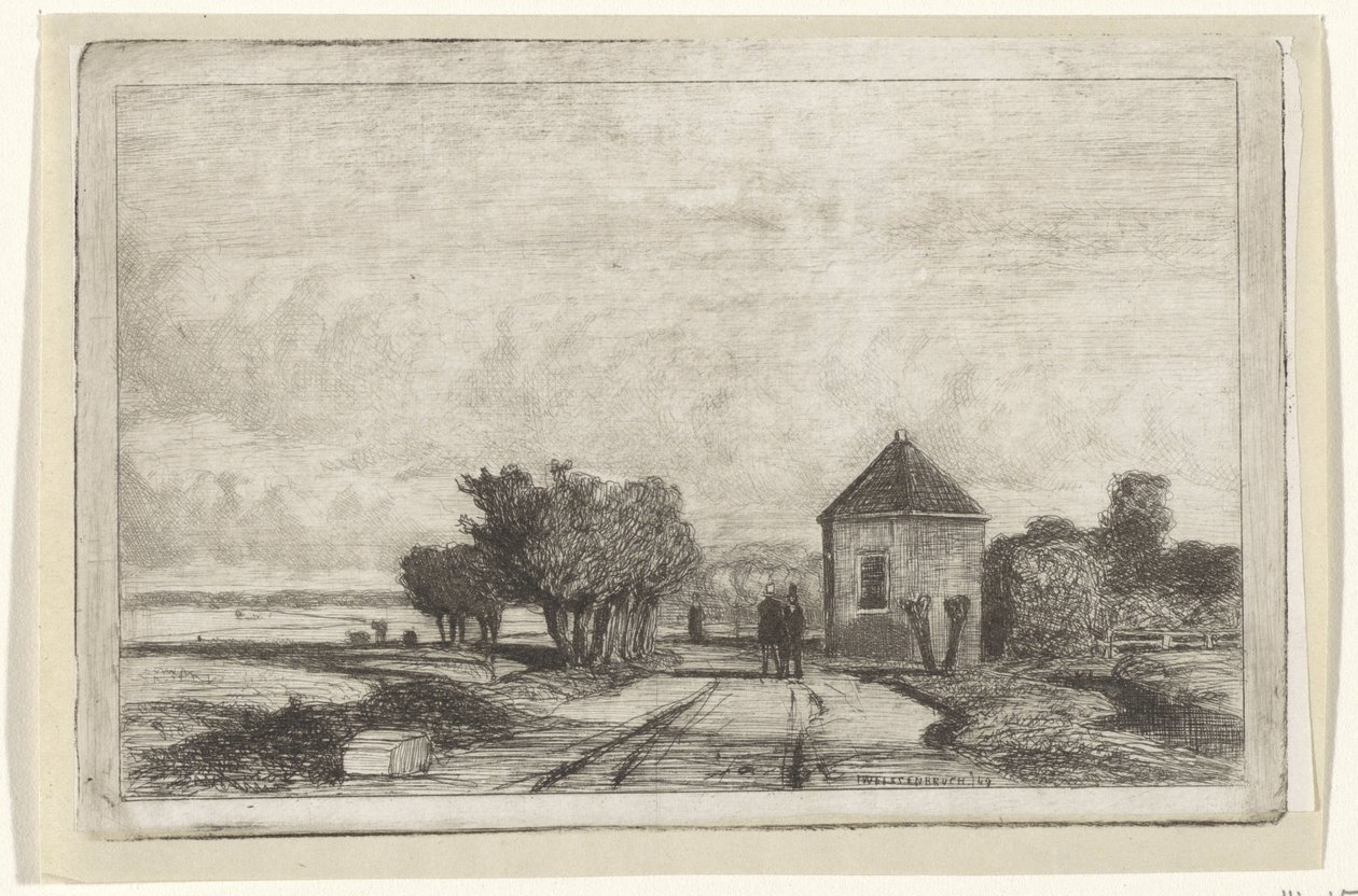 Vue de la Schenkweg avec le Dôme - Jan Weissenbruch