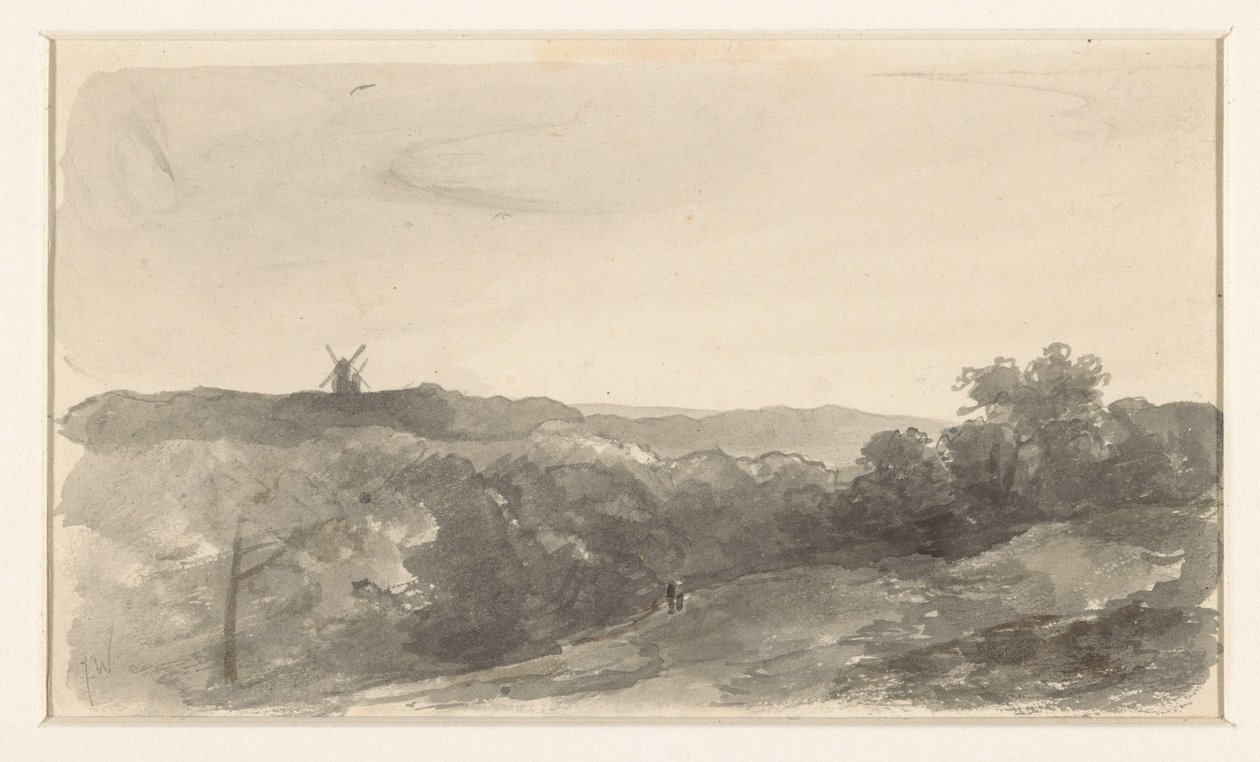 Paysage vallonné avec moulins - Jan Weissenbruch