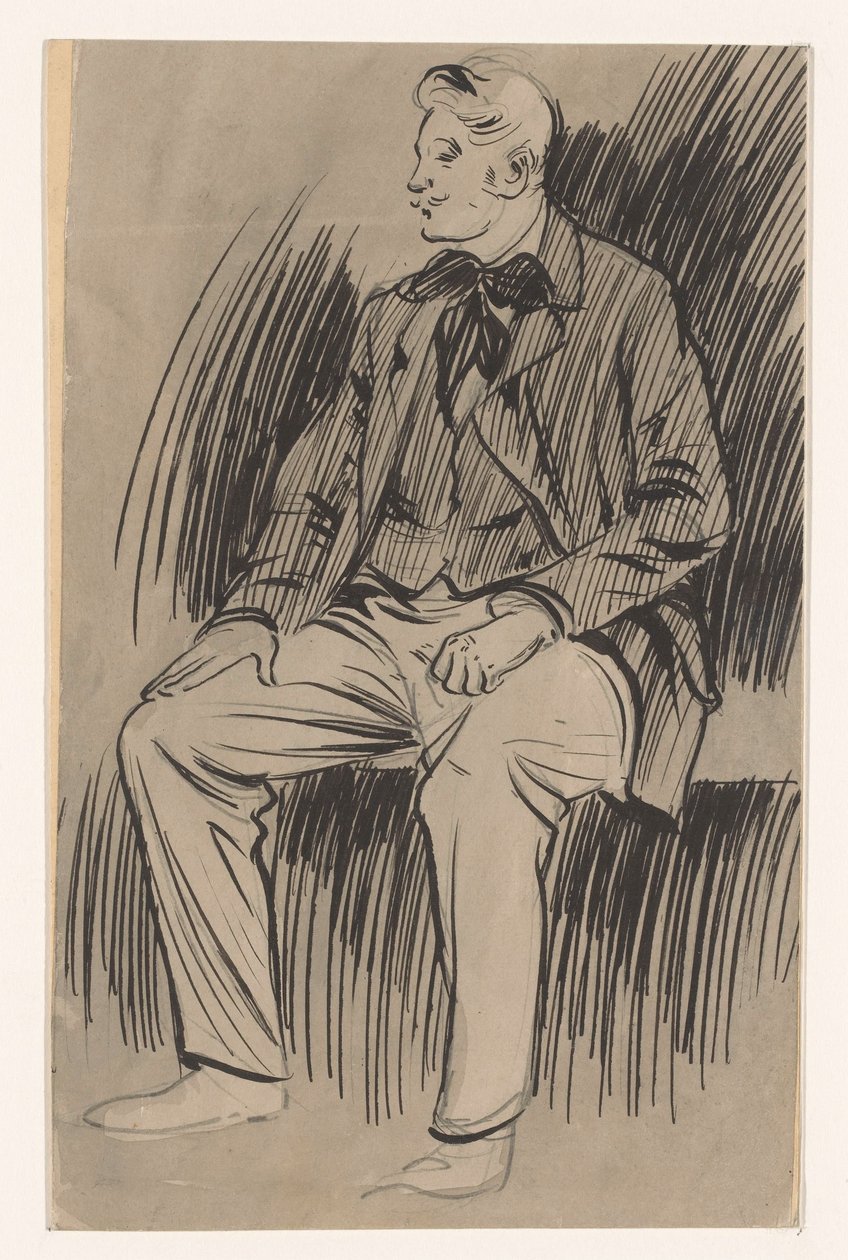 Homme assis - Jan de Waardt