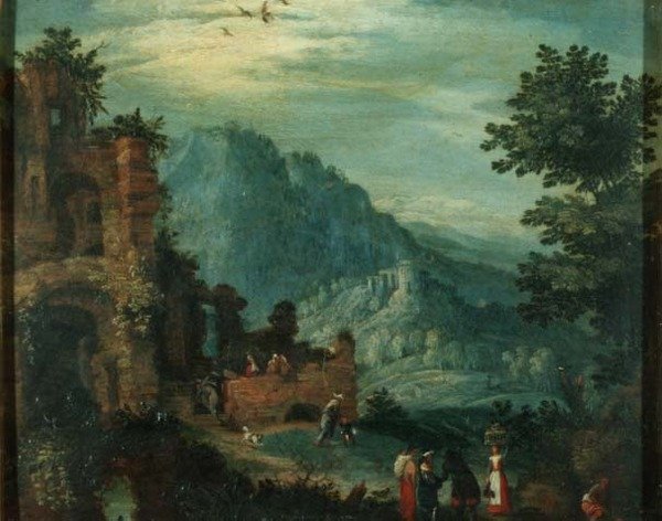 Paysage avec ruines classiques - Jan the Elder Brueghel