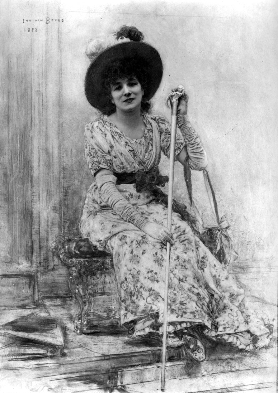 Portrait de Sarah Bernhardt (1844-1923) - Jan van Beers