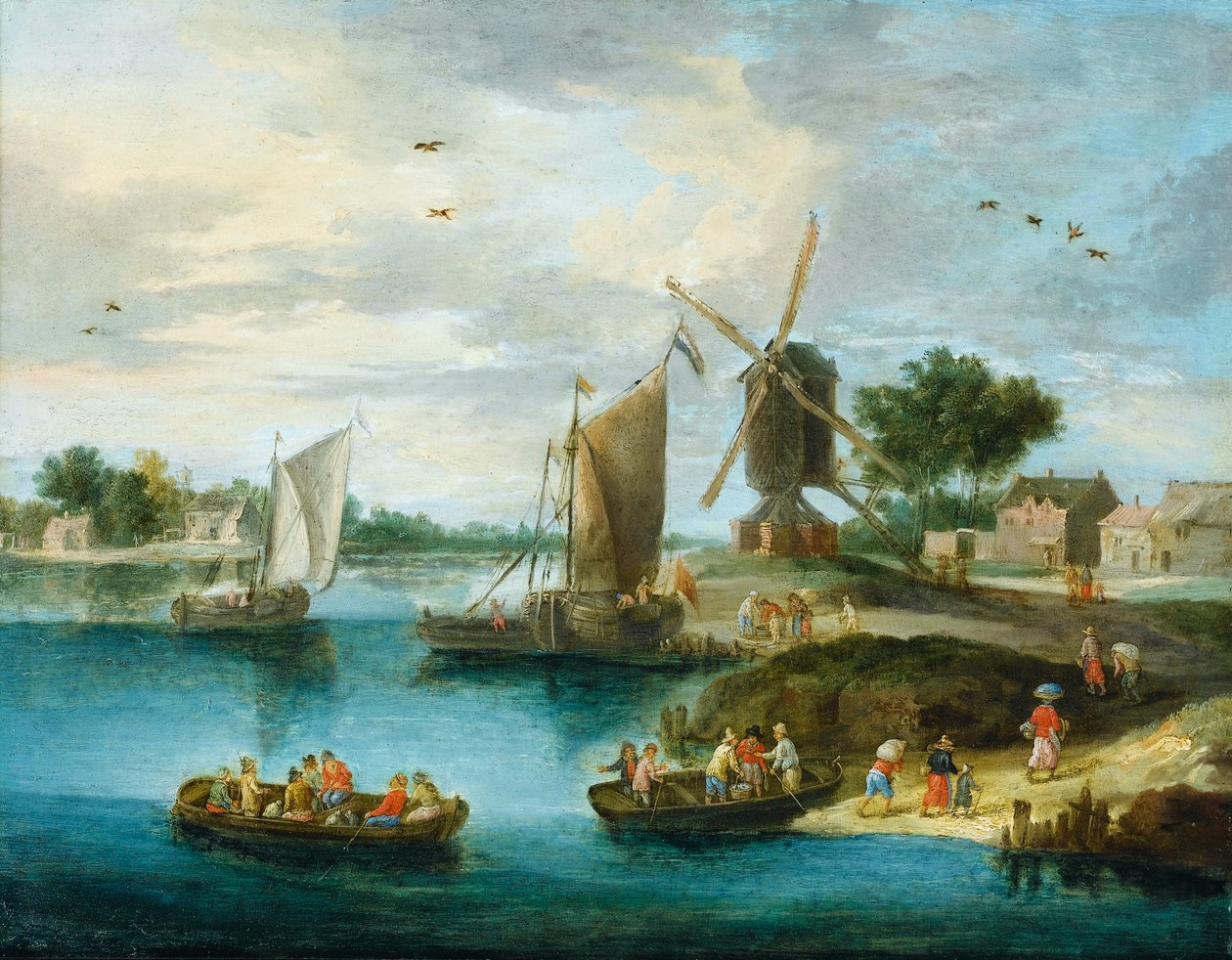 Paysage avec un moulin - Jan van Kessel the Elder