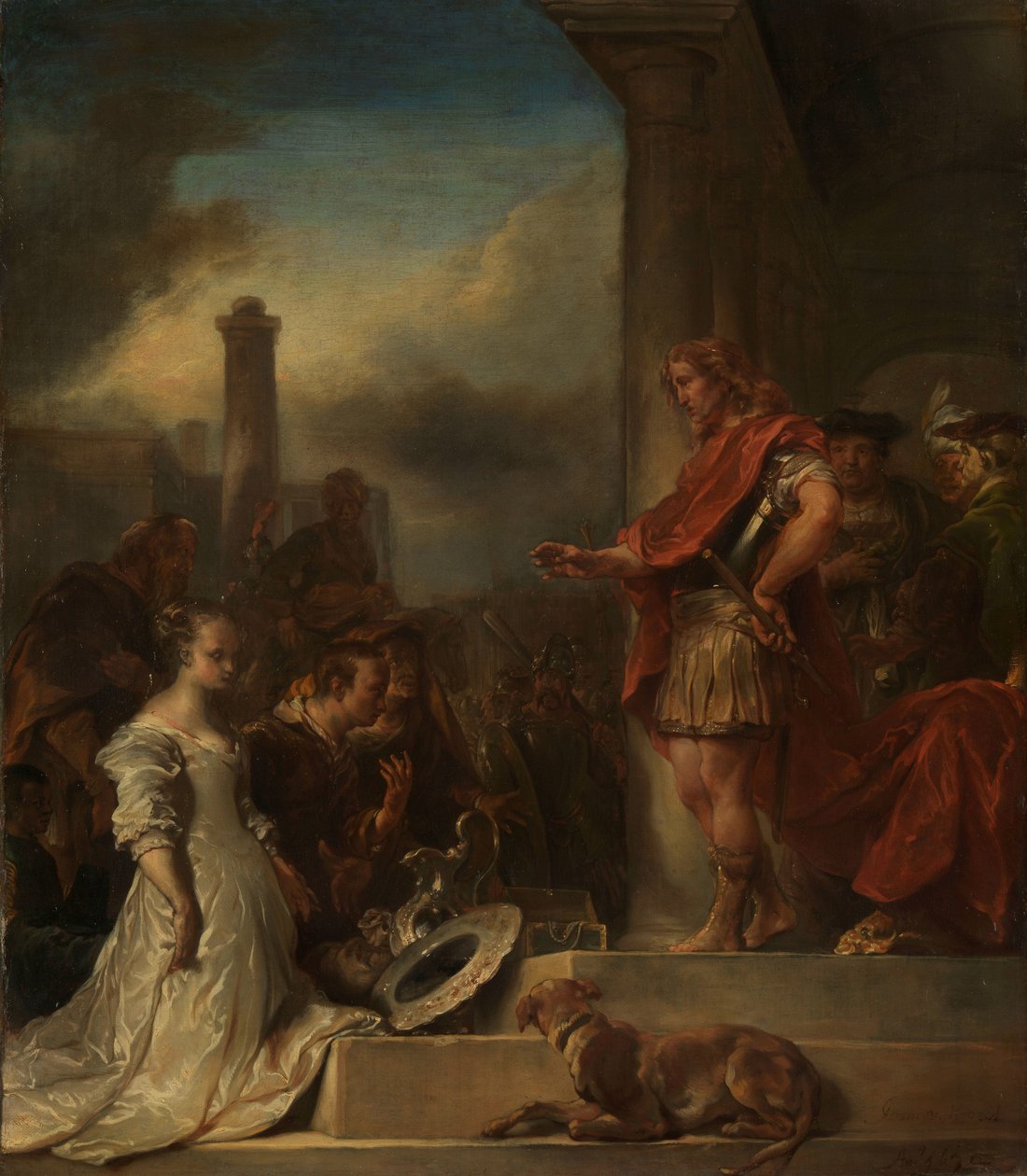 La Continence de Scipion - Jan van  Noordt