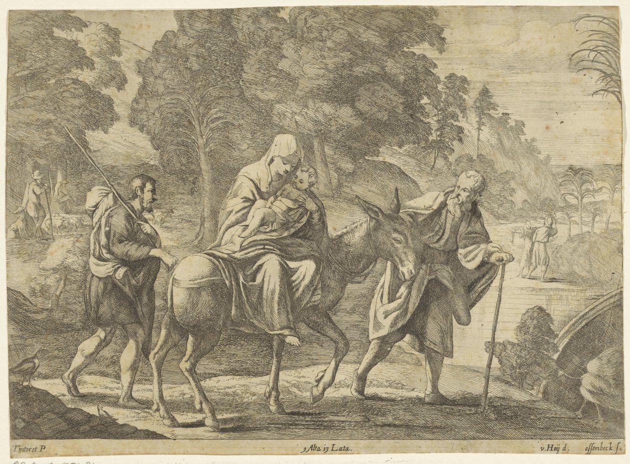 Fuite en Égypte - Jan van Ossenbeeck