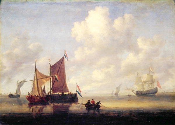 Paysage marin - Jan van de Capelle or Cappelle