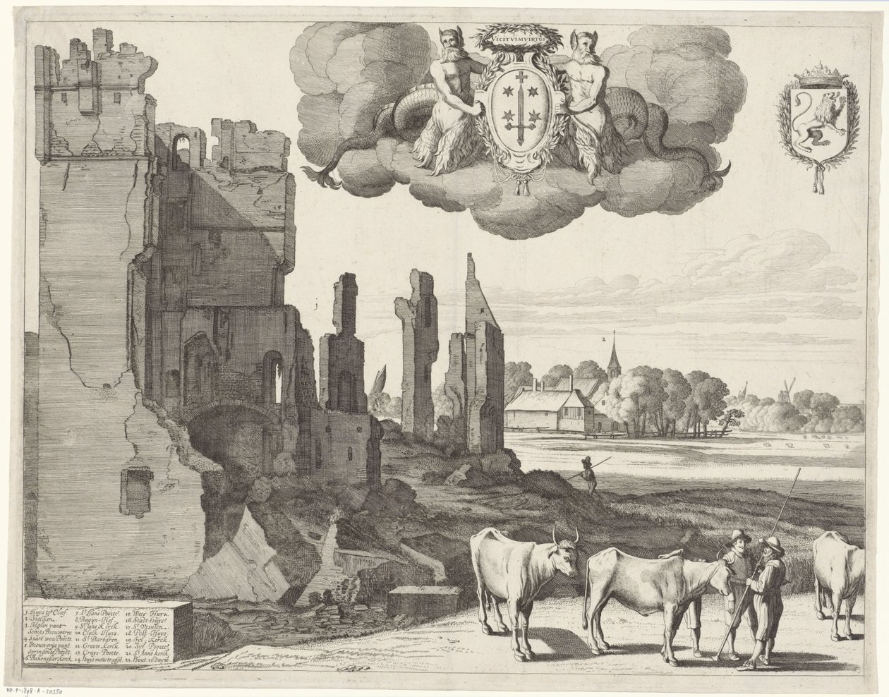 Vue de Haarlem (feuille de gauche) - Jan van de Velde (II)