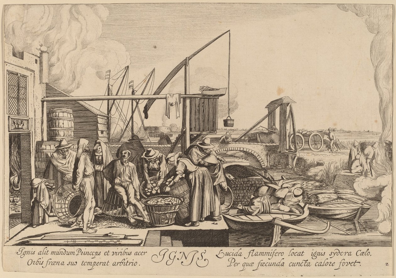 Feu - Jan van de Velde II after Willem Buytewech