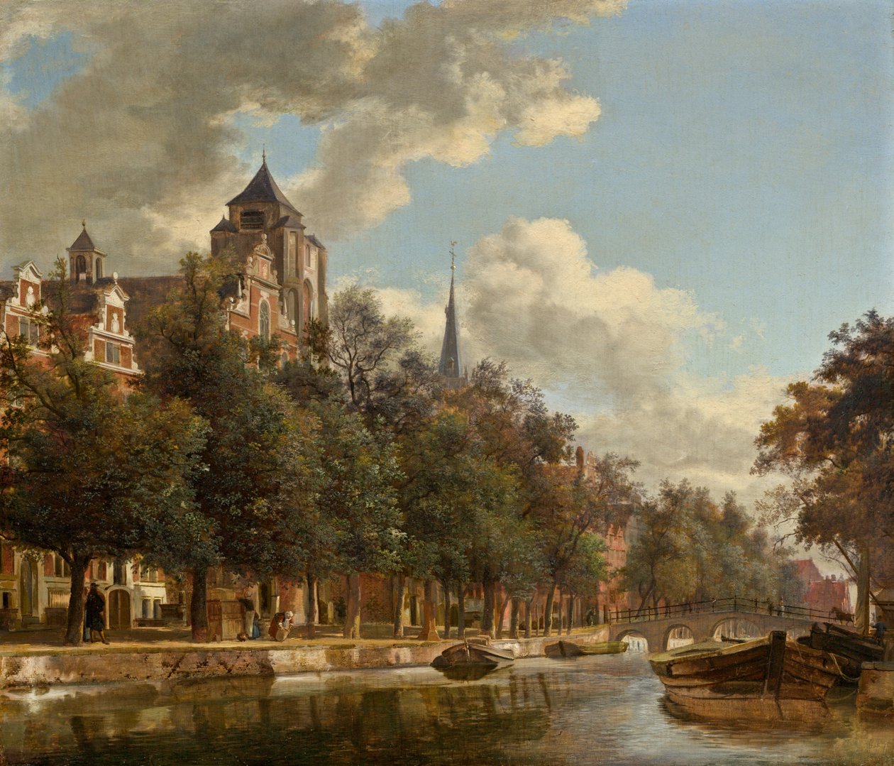 Vue sur un canal néerlandais - Jan van der Heyden