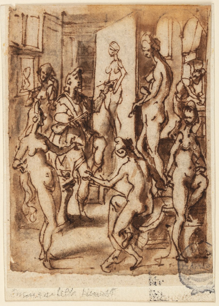 Zeuxis Peignant Hélène - Jan van der Straet, called Stradanus