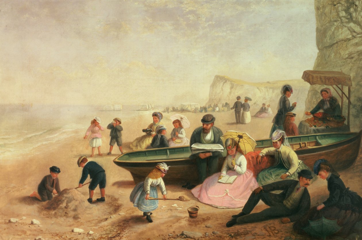 Scène de bord de mer - Jane Maria Bowkett