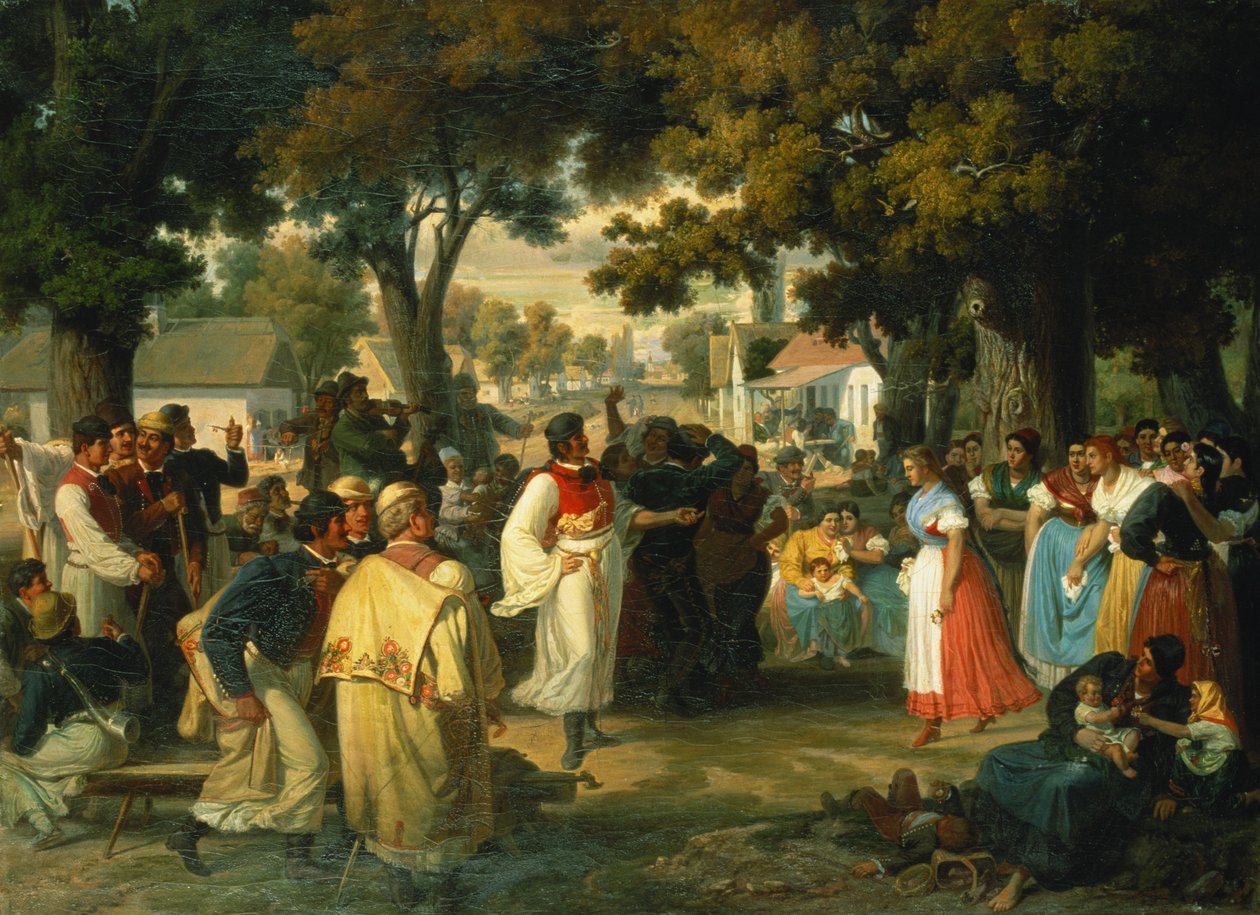 La Belle du village est invitée à danser - Janos Janko