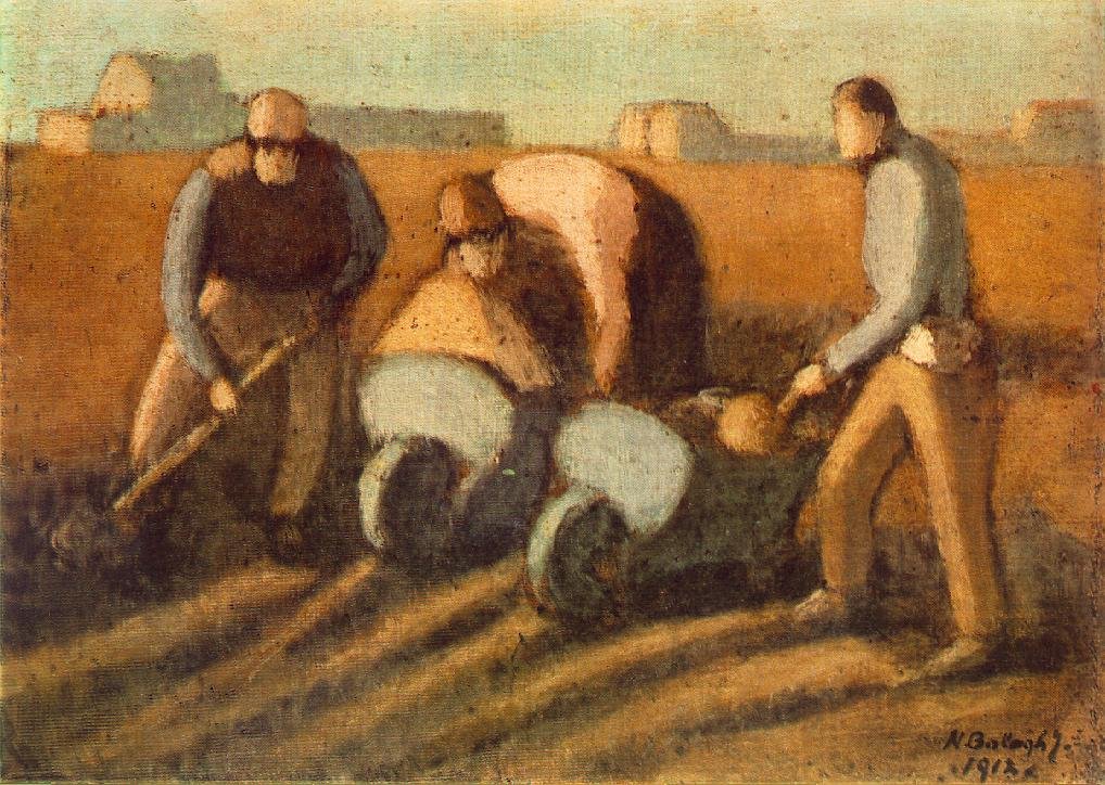 Terrassiers avec brouette - Janos Nagy Balogh