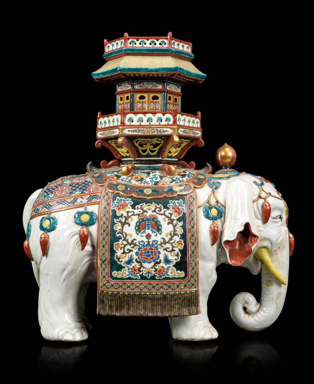 Éléphant de style Kakiemon - Japanese School