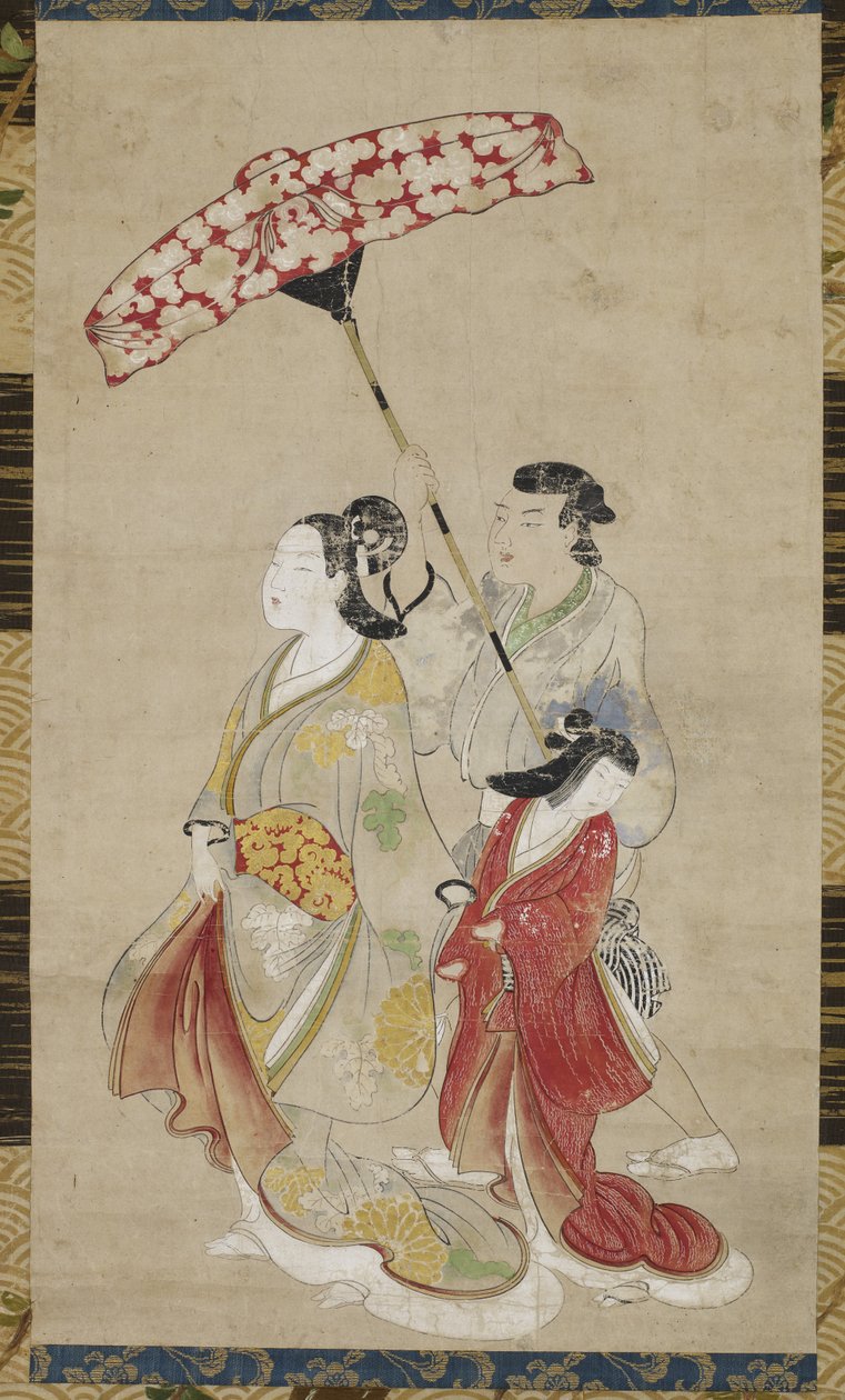 Prostituée avec des assistants en parade - Japanese School
