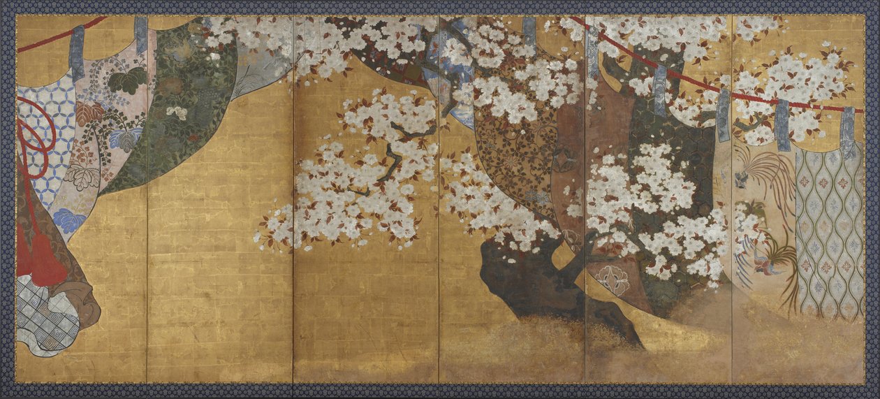 Paravent et cerisier, Paravent - Japanese School