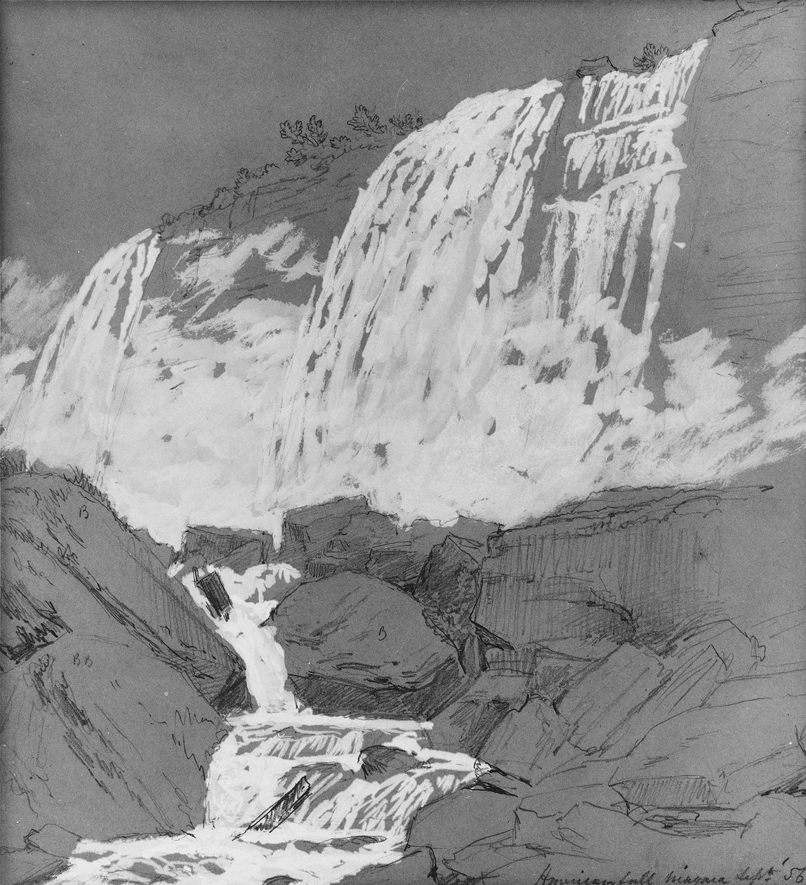 Chutes américaines, Niagara, vers 1855 - Jasper Francis Cropsey