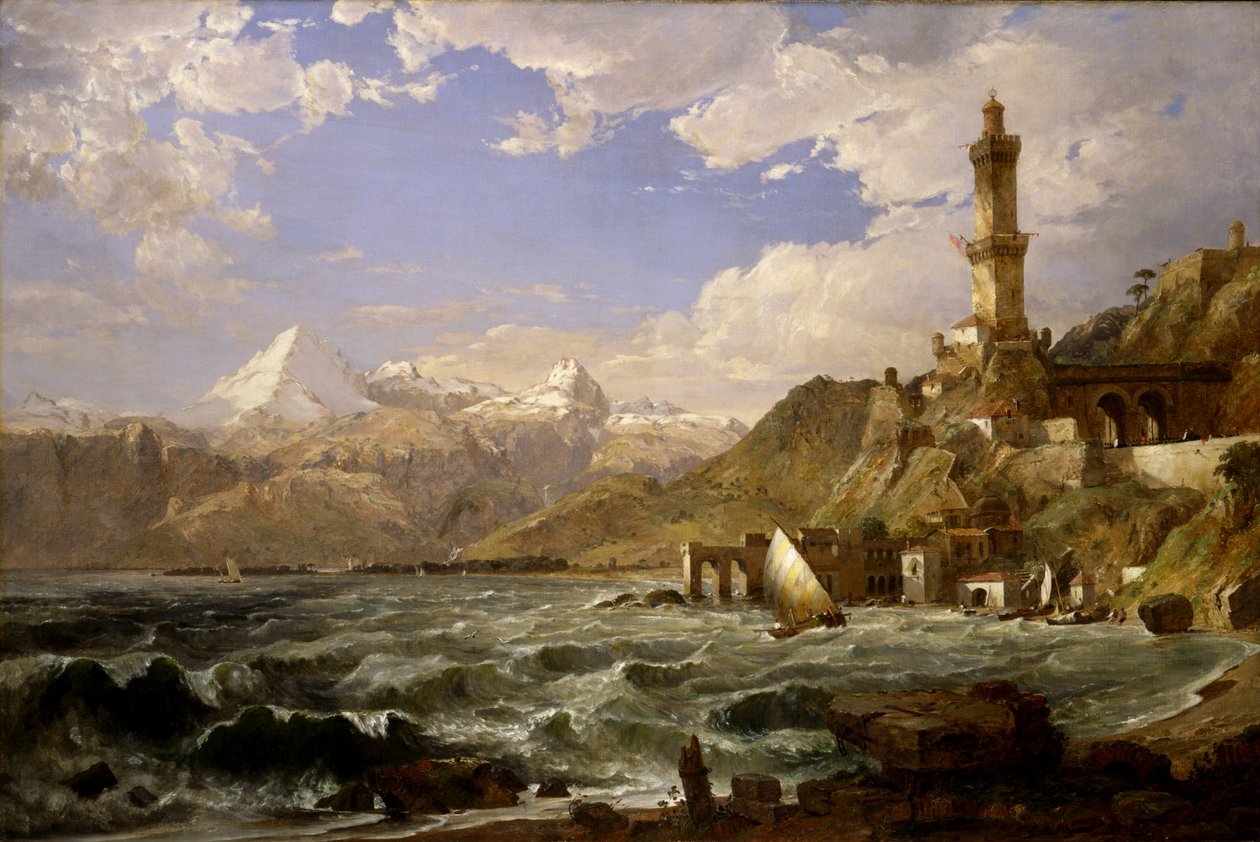 La côte de Gênes - Jasper Francis Cropsey