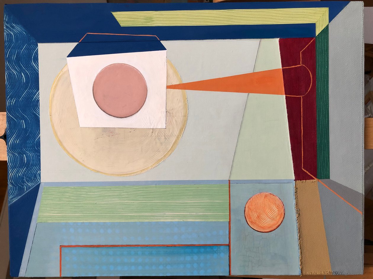 Abstract Paris 18 (painting) - Jasper Galloway