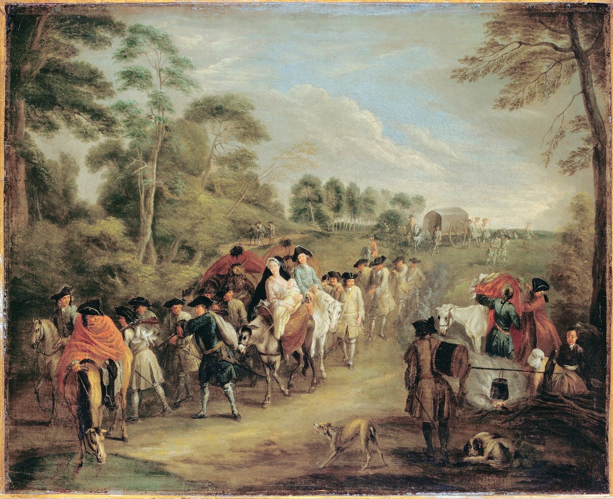 Soldats en marche - Jean Antoine Watteau