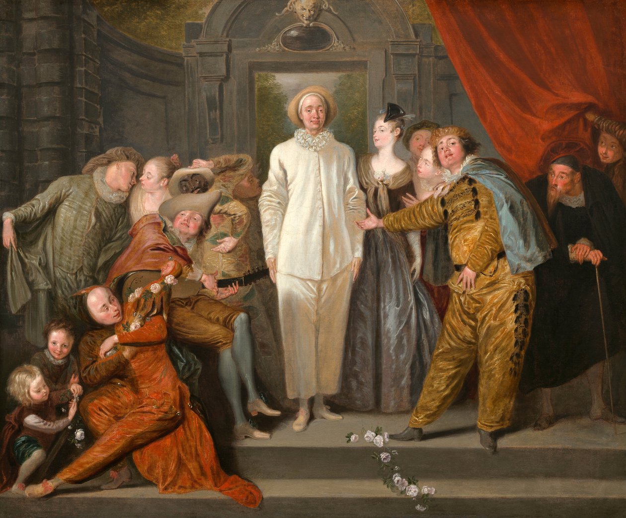 Les Comédiens italiens, vers 1720 - Jean Antoine Watteau