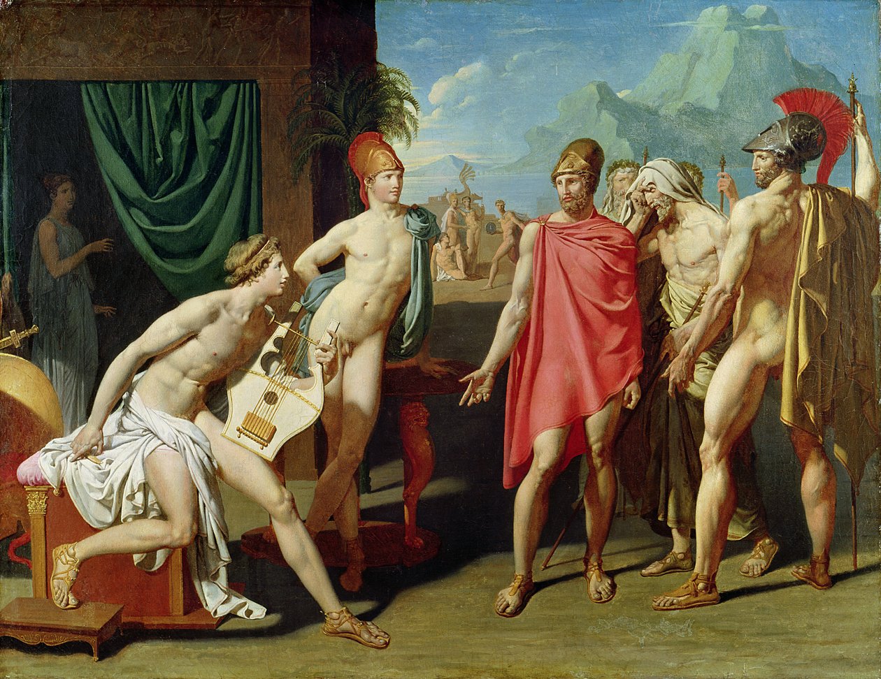 Ambassadeurs envoyés par Agamemnon pour inciter Achille à combattre, 1801 - Jean Auguste Dominique Ingres
