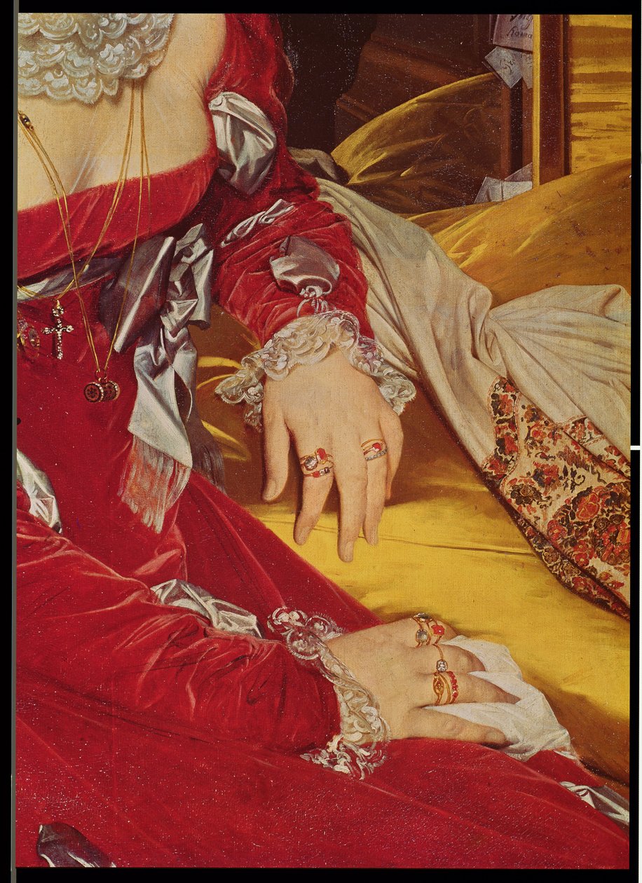 Madame de Senonnes, (détail) 1814-16 - Jean Auguste Dominique Ingres