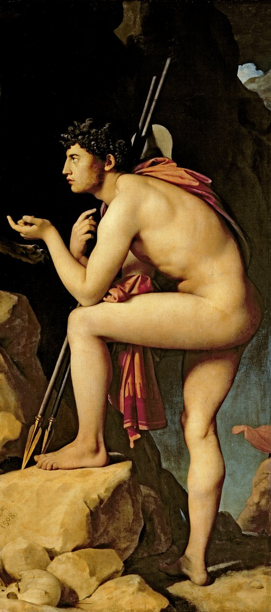 Œdipe et le Sphinx, 1808 (détail) - Jean Auguste Dominique Ingres