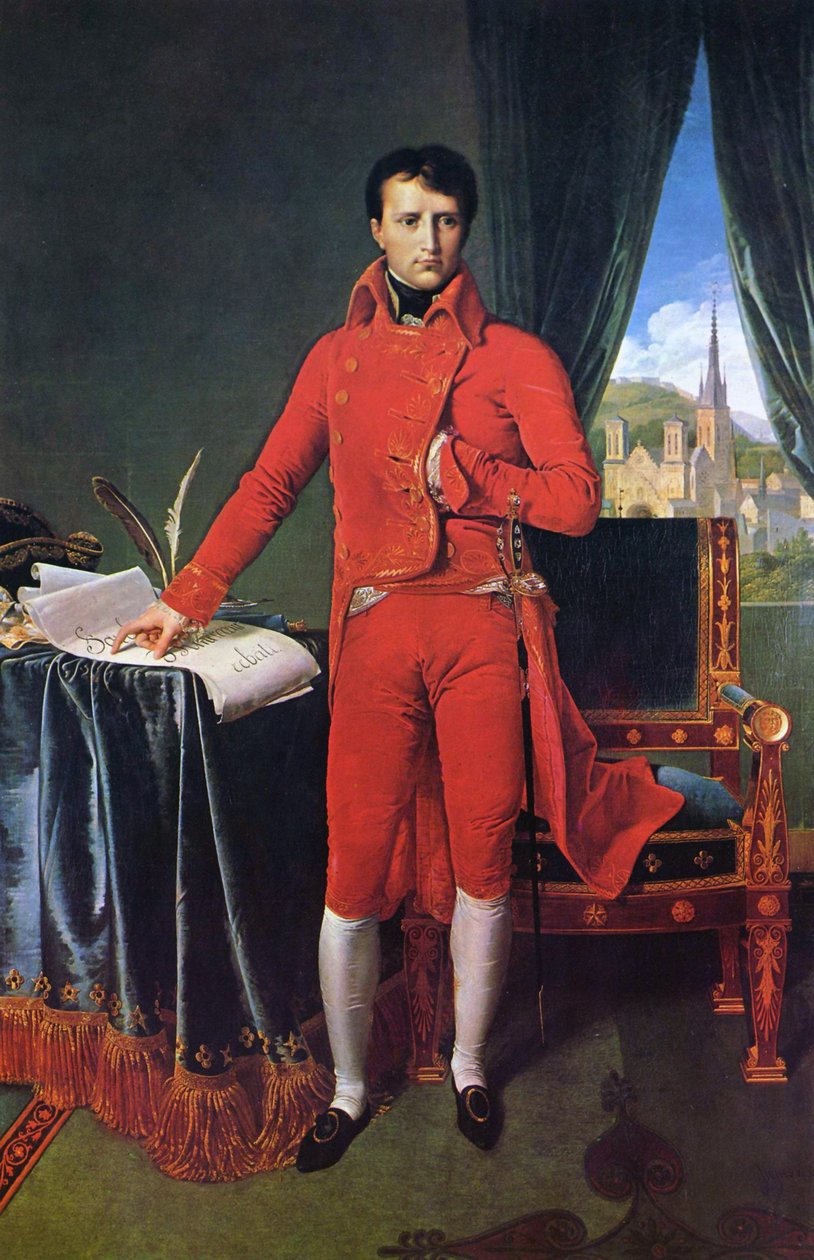 Portrait de Napoléon Bonaparte en premier consul - Jean Auguste Dominique Ingres