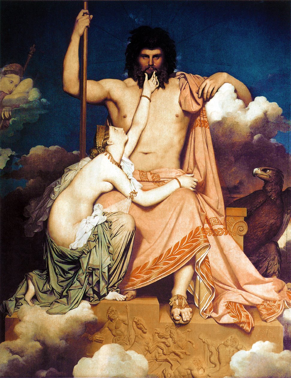 Zeus et Thétis - Jean Auguste Dominique Ingres