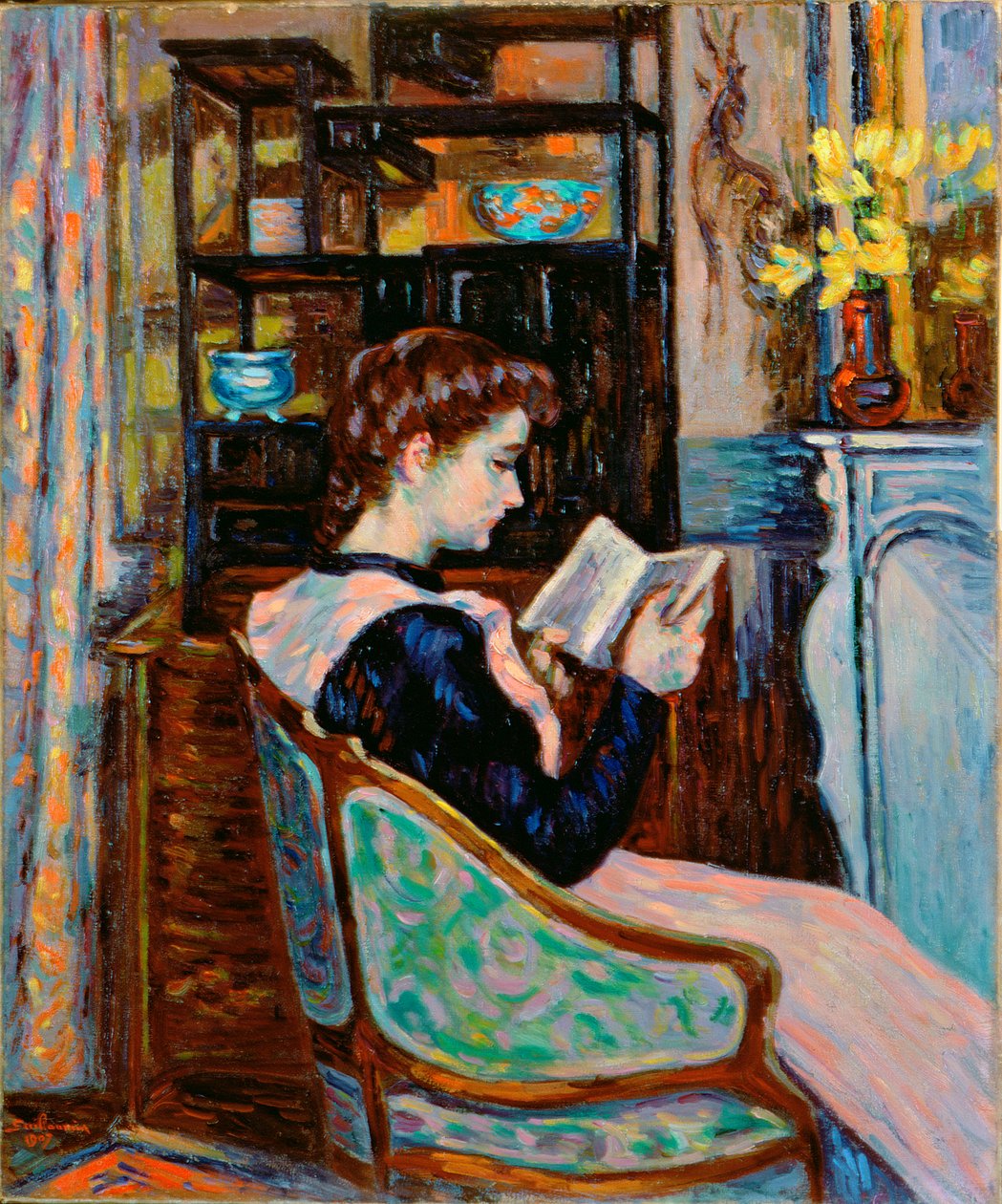 Mlle Guillaumin lisant, 1907 - Jean Baptiste Armand Guillaumin