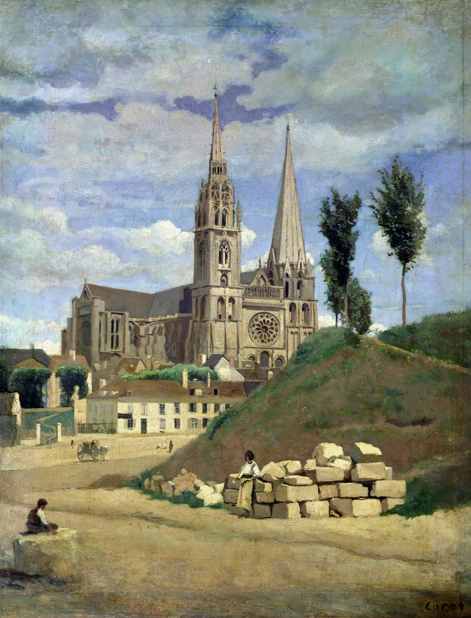 Cathédrale de Chartres, 1830 - Jean Baptiste Camille Corot