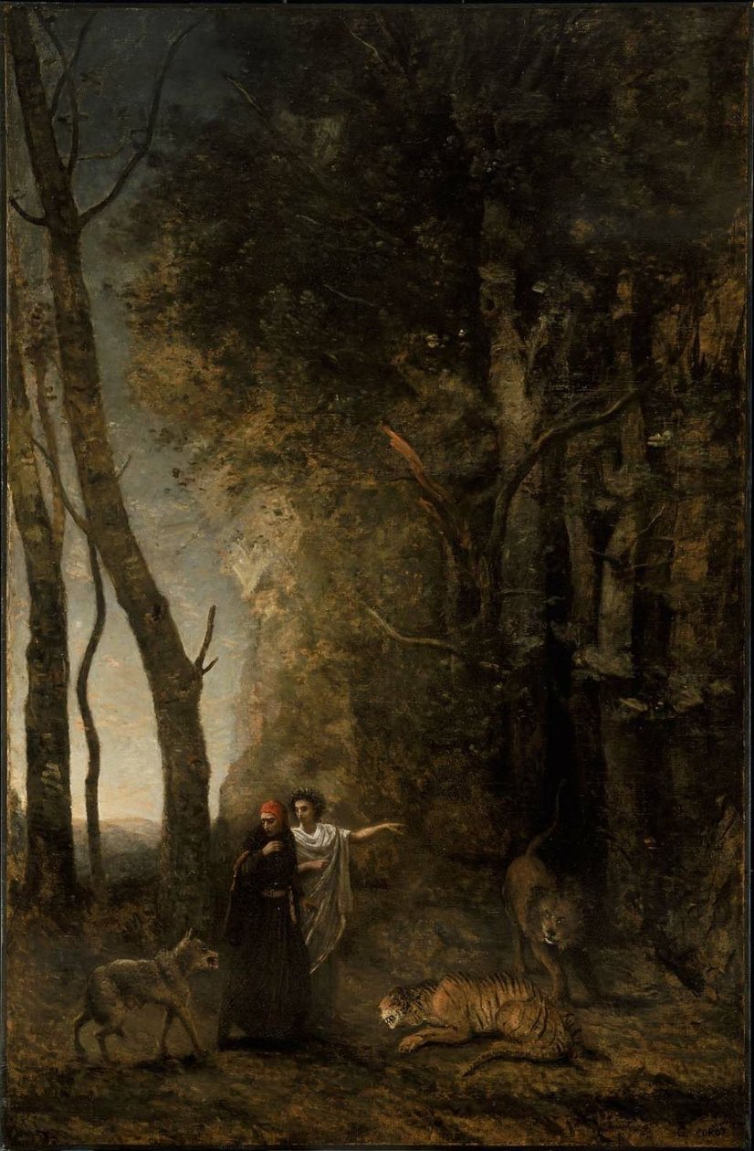 Dante et Virgile - Jean Baptiste Camille Corot