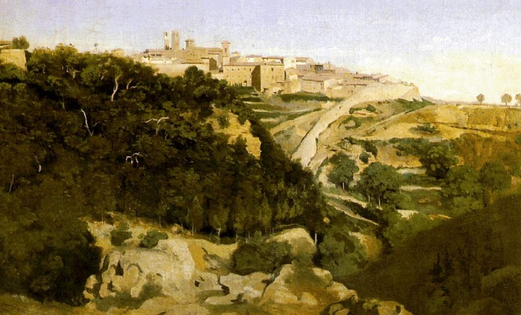 Paysage avec ville - Jean Baptiste Camille Corot