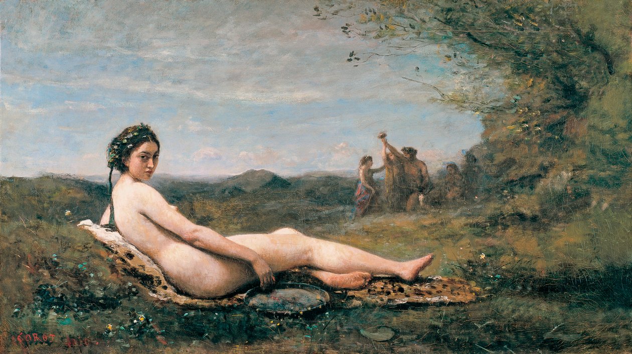 Repos, 1860 - Jean Baptiste Camille Corot