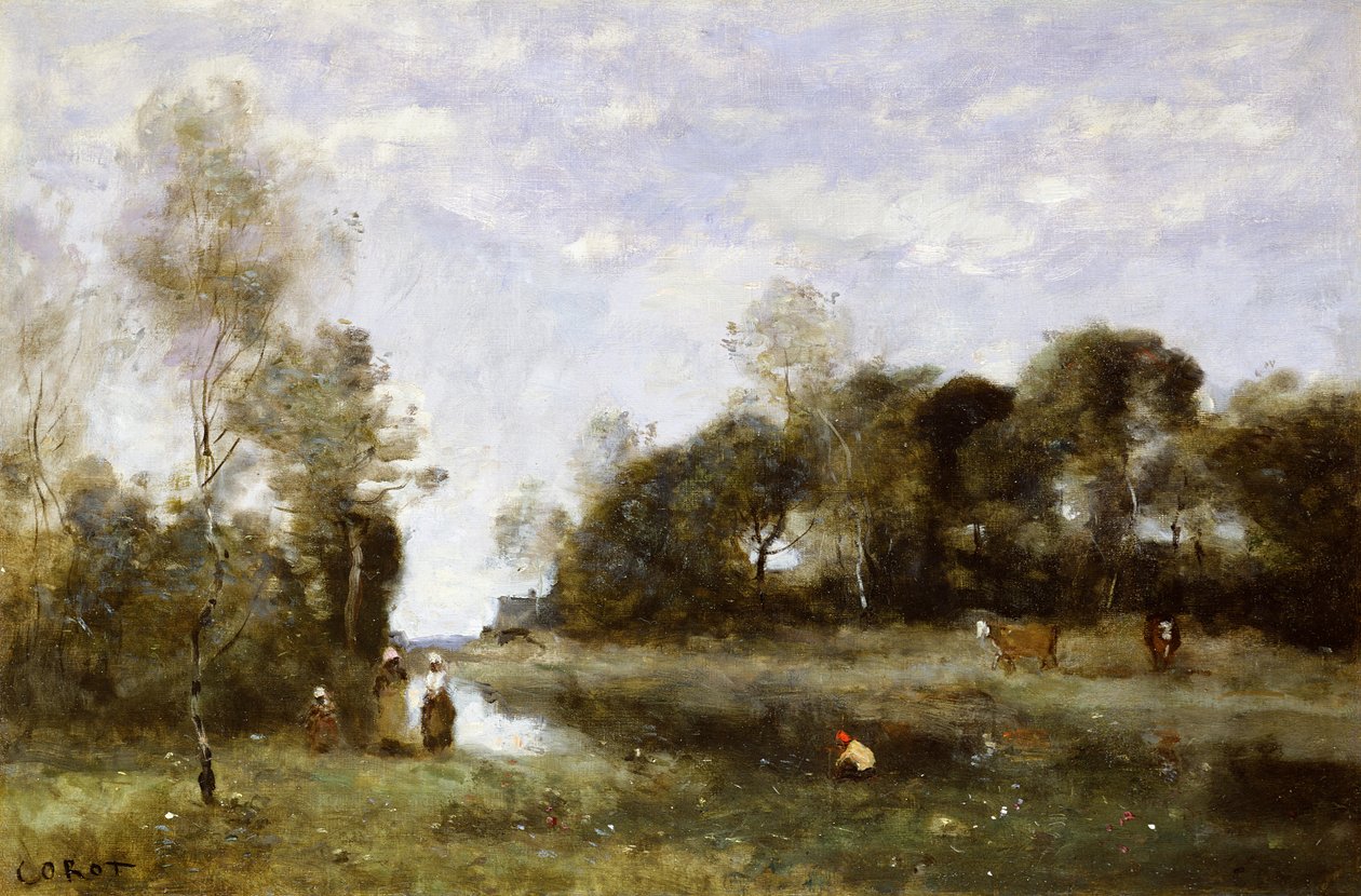 Souvenir de la Bresle à Incheville - Jean Baptiste Camille Corot