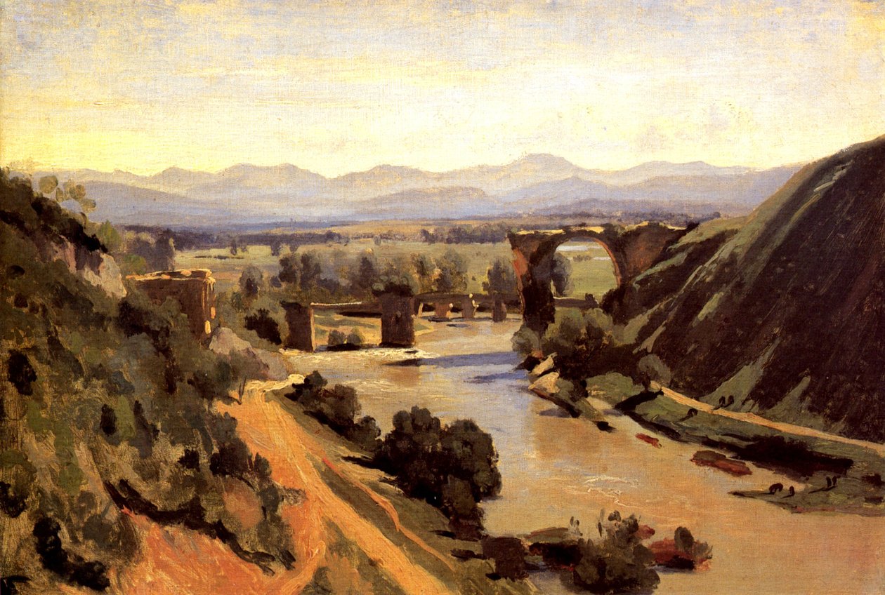 Le pont Auguste à Narni - Jean Baptiste Camille Corot