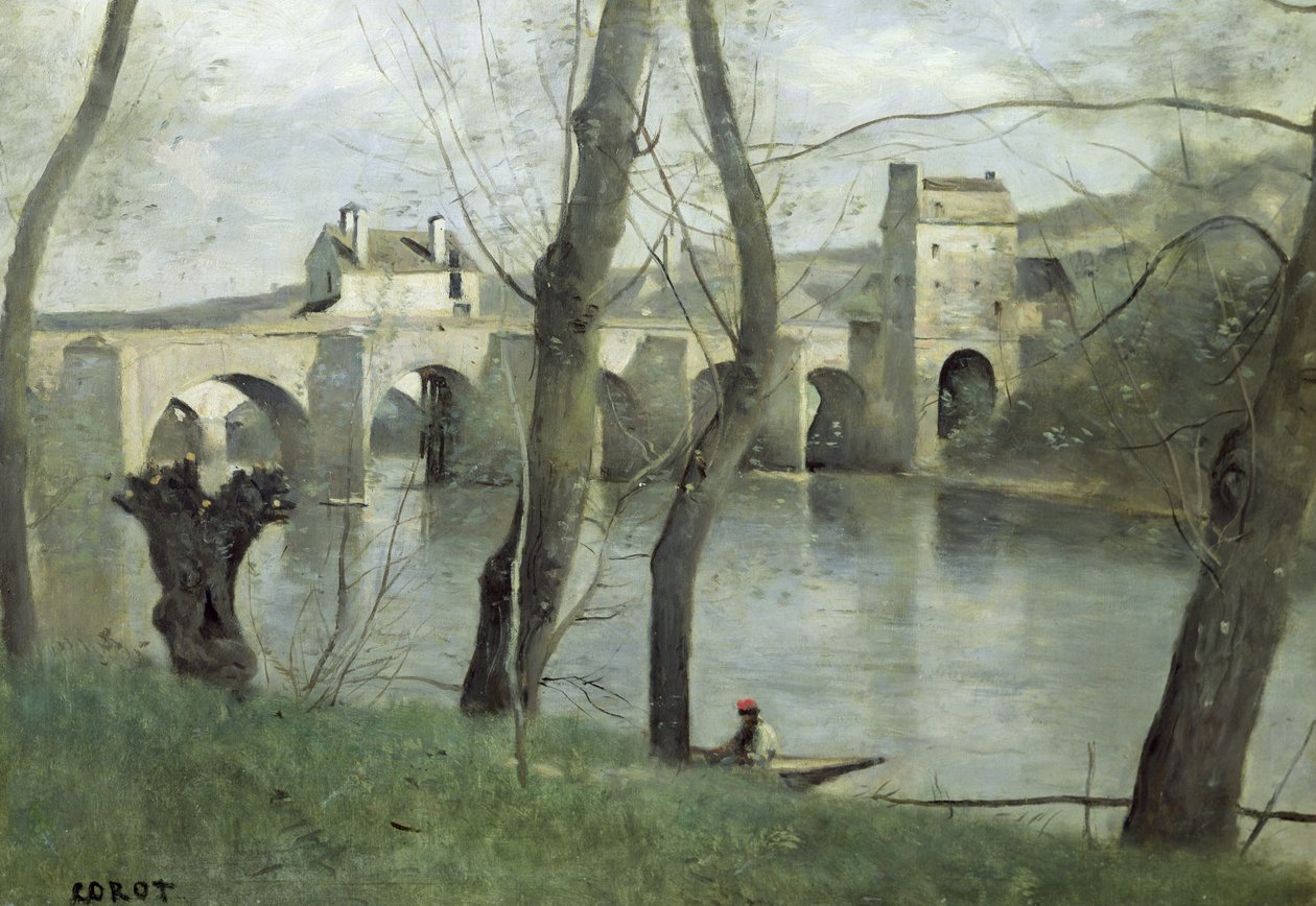 Le pont de Mantes - Jean Baptiste Camille Corot