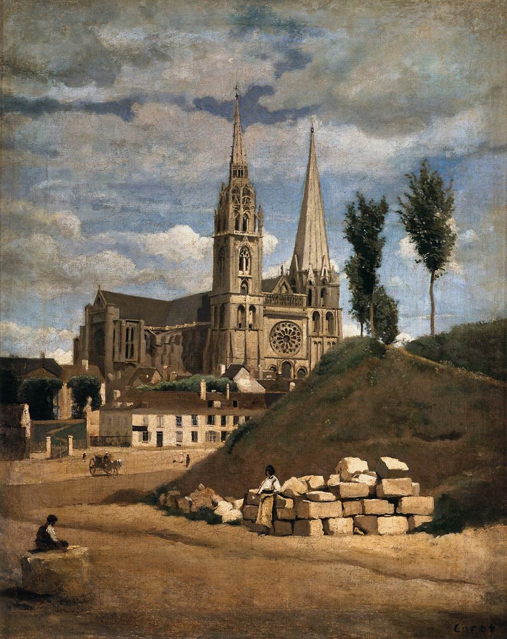 La cathédrale de Chartres - Jean Baptiste Camille Corot