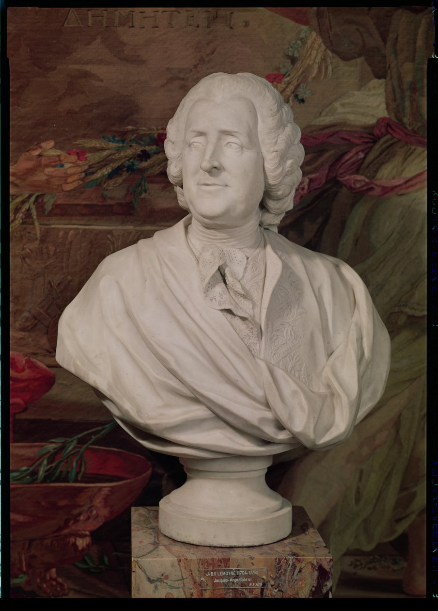 Buste portrait de Jacques-Ange Gabriel - Jean Baptiste II Lemoyne