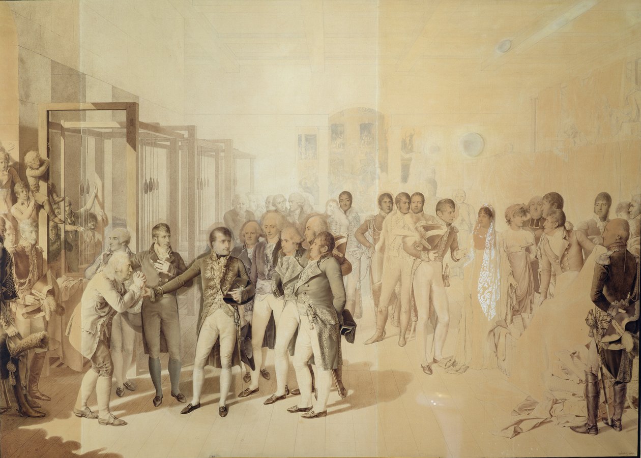 Napoléon Ier (1769-1821) visitant l