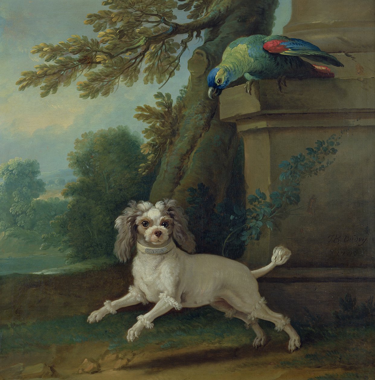 Zaza, le chien, vers 1730 - Jean Baptiste Oudry