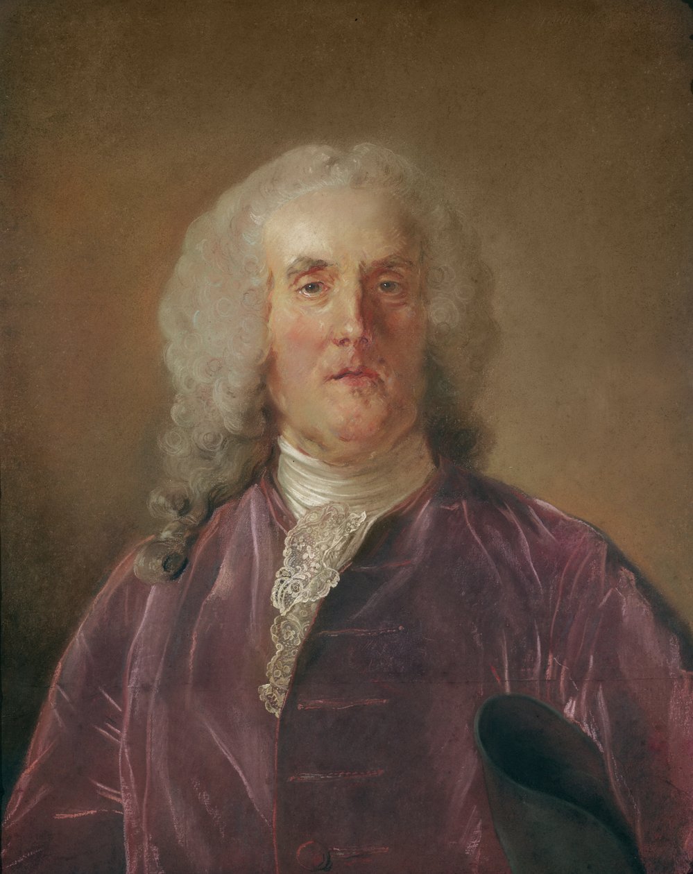 Abraham van Robais (pastel sur papier) - Jean Baptiste Perronneau