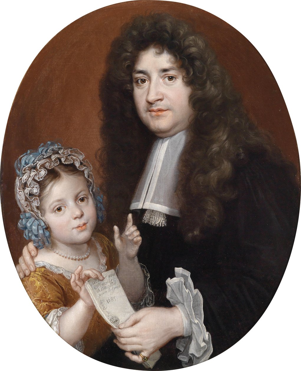 Une jeune fille reçoit un testament de son tuteur - Jean Baptiste Santerre