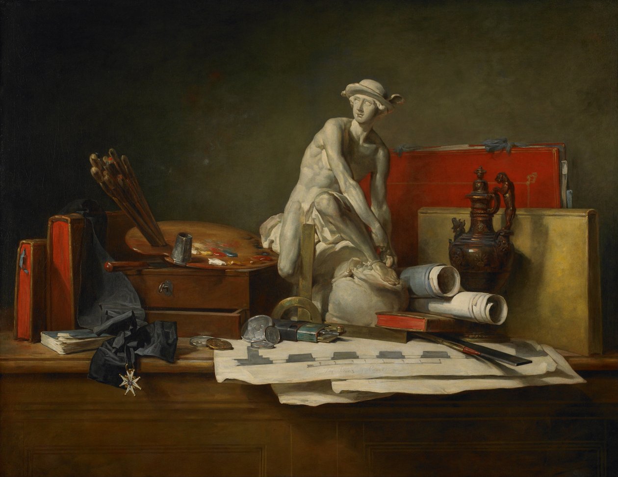Les attributs des arts et les récompenses qui leur sont accordées - Jean Baptiste Simeon Chardin