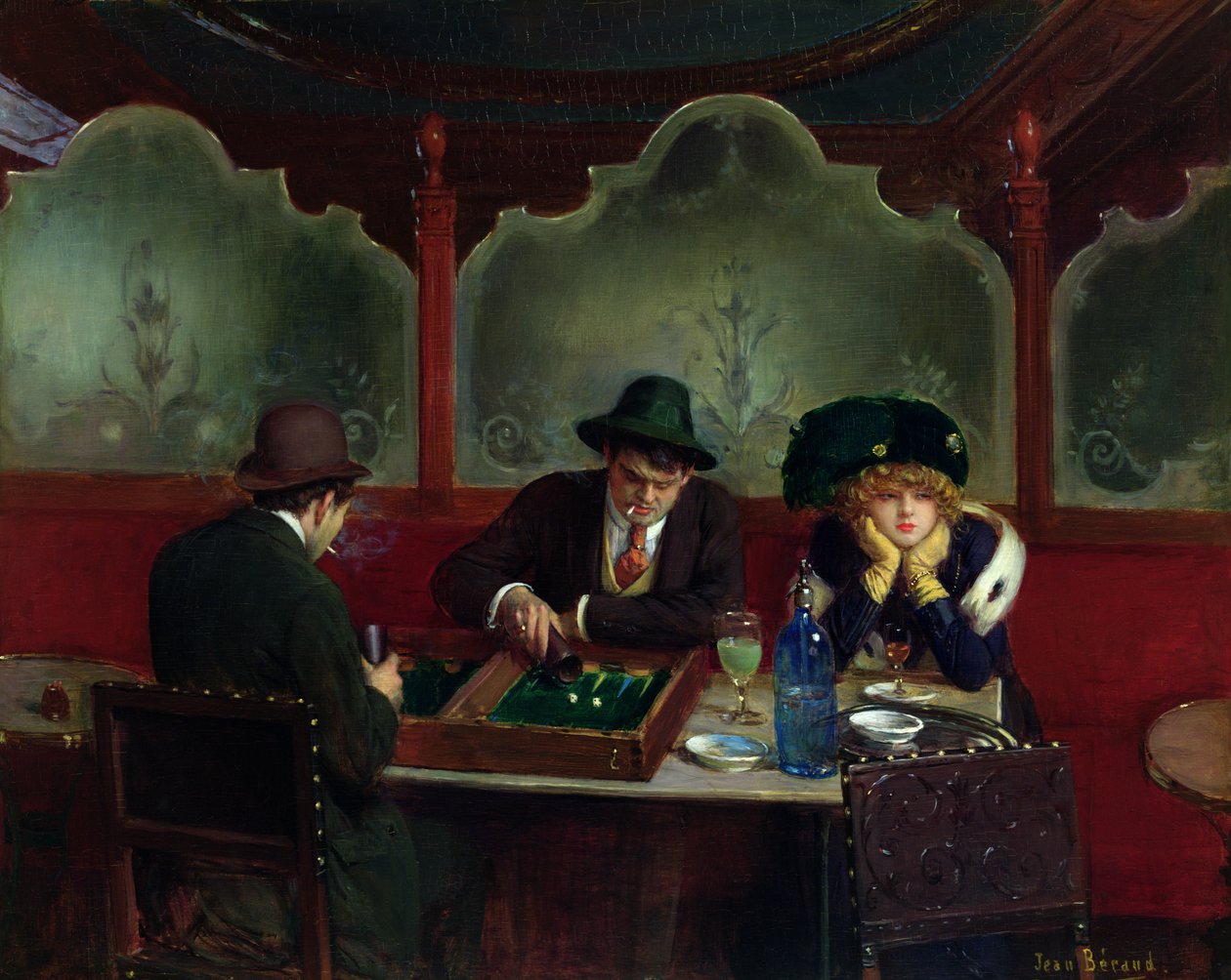 Les joueurs de backgammon - Jean Beraud