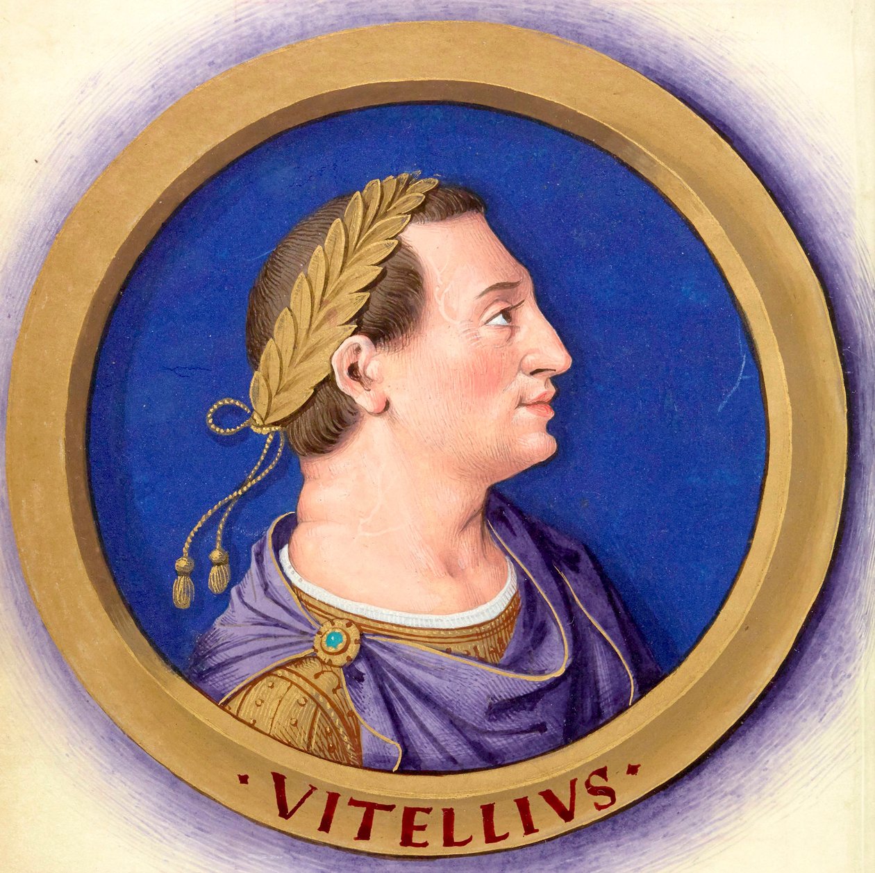 Description des douze Césars avec leurs figures 9-Vitellius - Jean Bourdichon