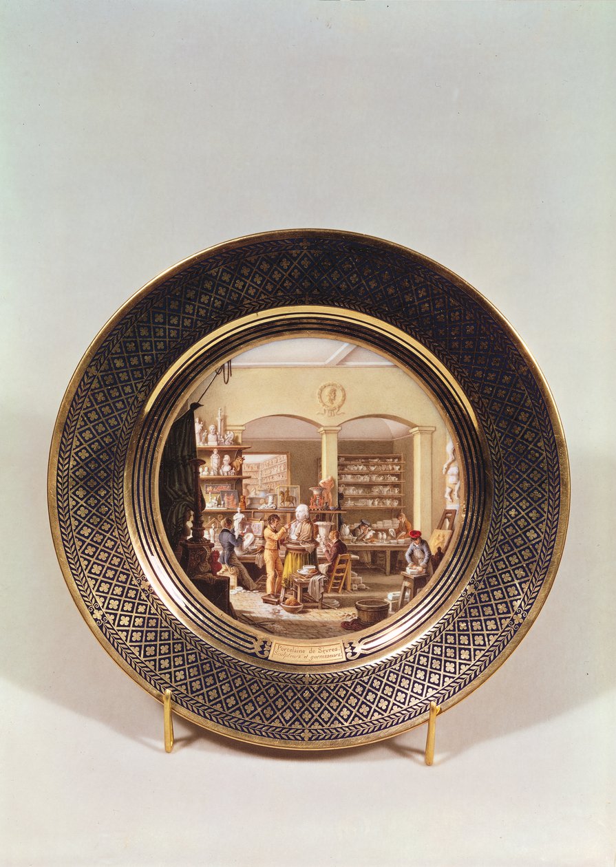 Assiette représentant l