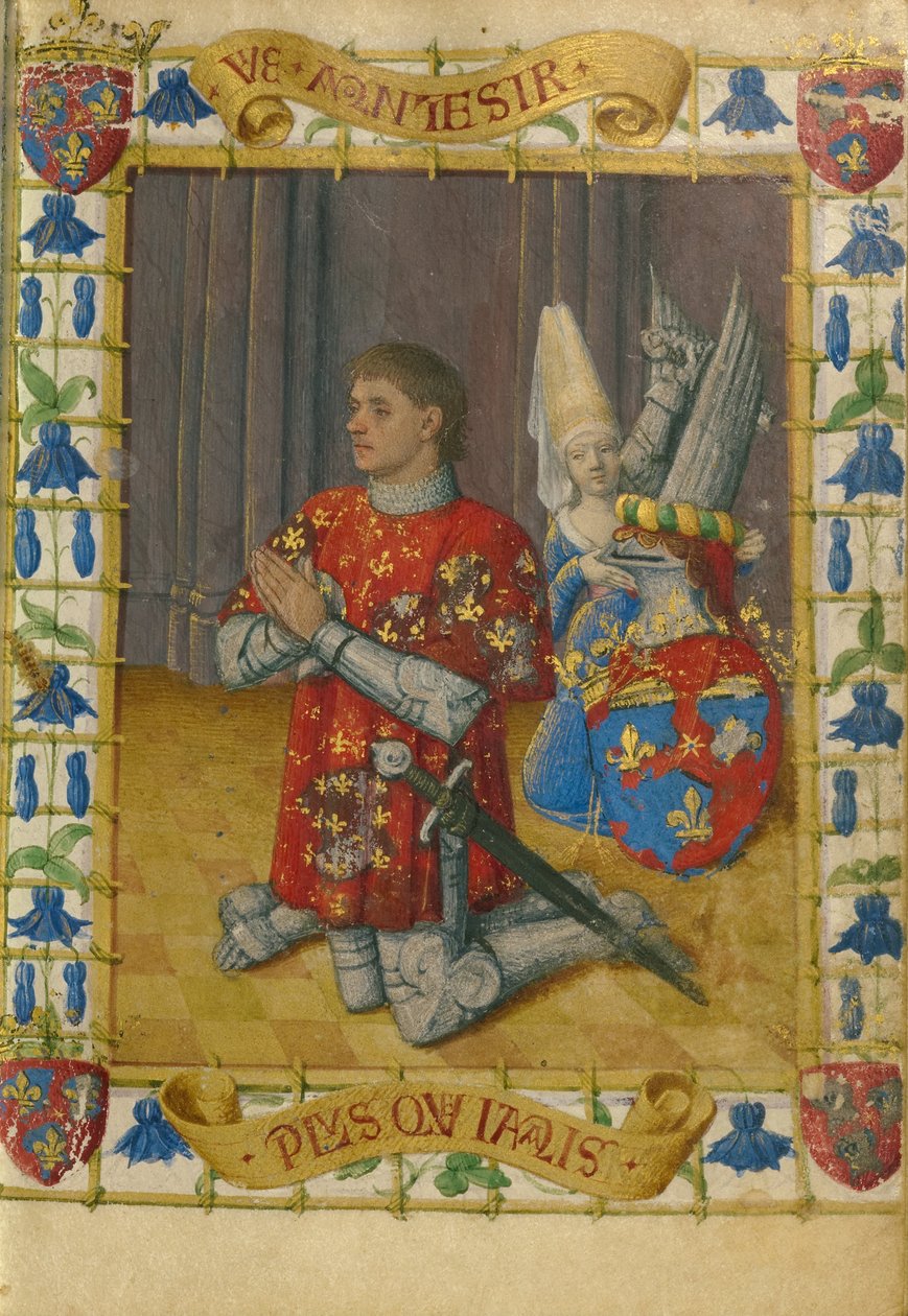 Simon de Varie en prière - Jean Fouquet